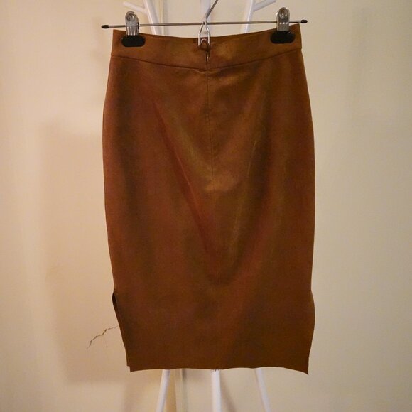 Aritzia Wilfred Free Brown Pencil Skirt in Size Double Zero - Picture 3 of 5